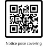 NOTICE POSE COVERING