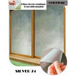 film solaire argent mat 74%  électrostatique