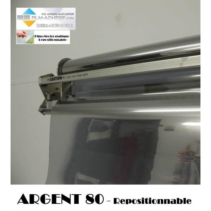 Film Electrostatique Protection Solaire Argent 80 % - Miroir Sans Tain