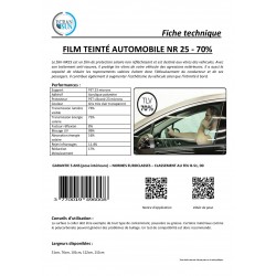 Film Teinté voiture Thermoformable avec 6 Teintes au Choix