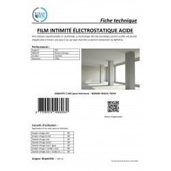 Film Translucide Electrostatique ACIDE